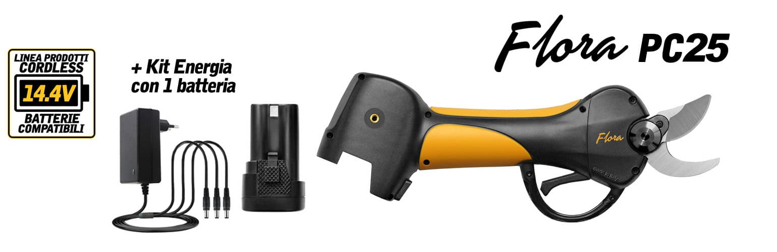 Flora PC25 Cordless con 1 batterie