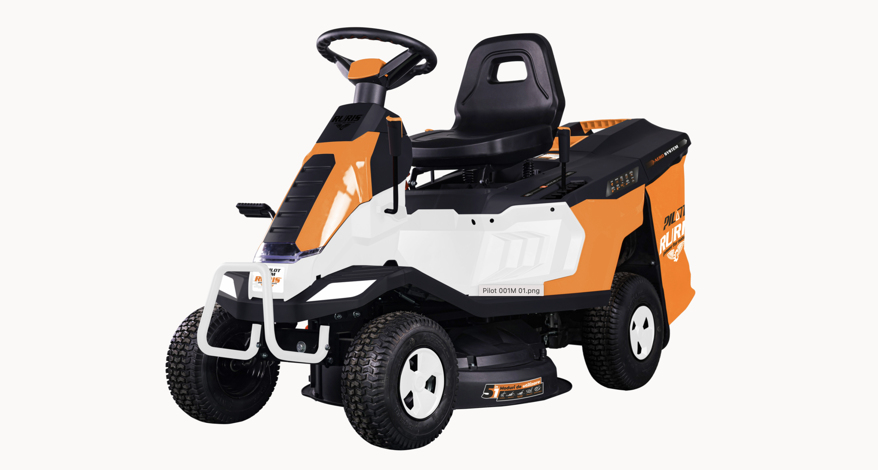 Trattorino Rasaerba Ruris RX PILOT 001 M (9,5 HP)